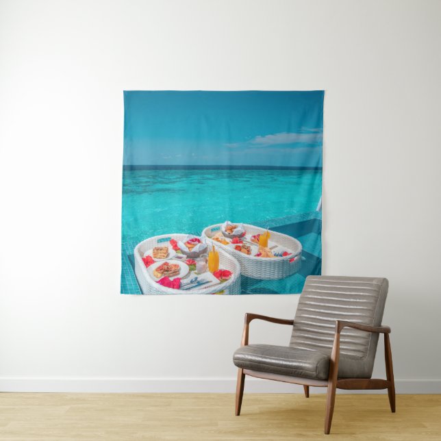 Tenture Créatures de la mer cool (En situation)