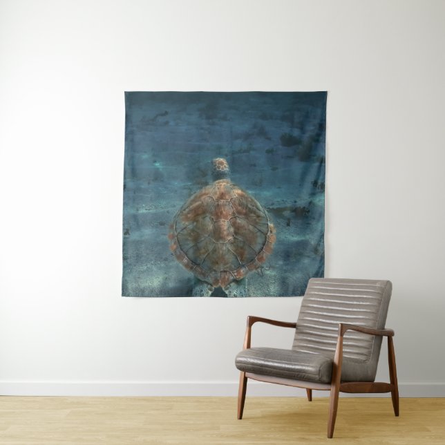 Tenture Créatures de la mer cool (En situation)