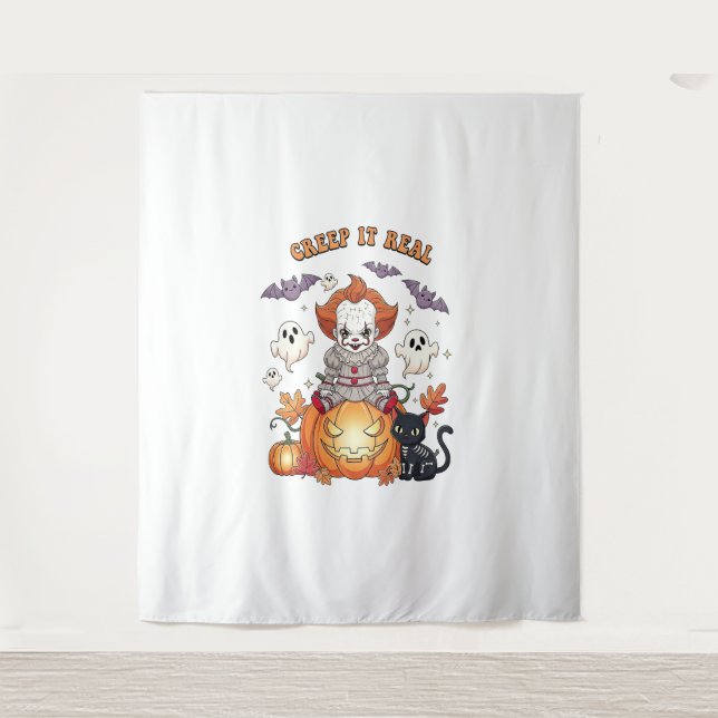 Tenture Creep It Real Halloween Clown (Devant)