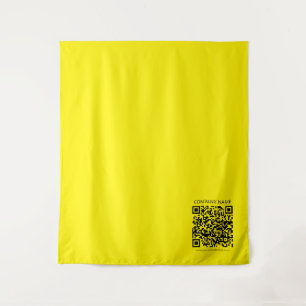 Tenture Créer un code QR Facilement visible jaune vif no