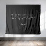 Tenture Créez votre propre devis<br><div class="desc">Créez votre propre tapisserie de devis personnalisée. Caractéristiques minimaliste typographie de machine à écrire.</div>