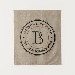 Tenture Créez Votre Propre Monogramme d'Anniversaire de Lo