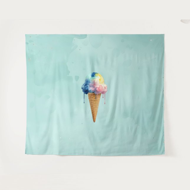 Tenture Crème glacée (Devant (Horizontal))