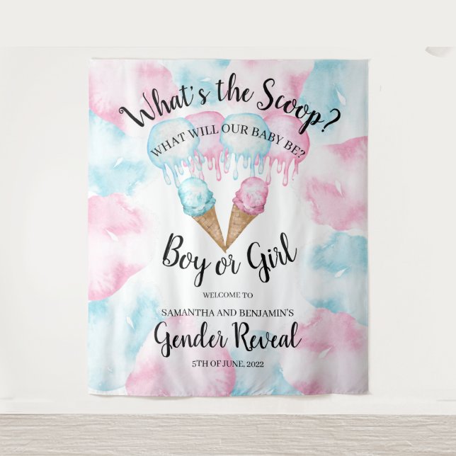 Tenture Crème glacée genre révéler la goutte arrière. tapi (Devant)