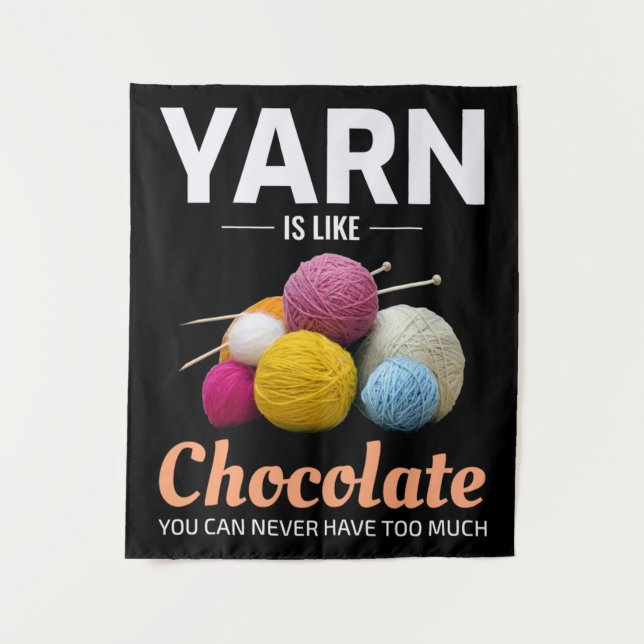 Tenture Crochet Crochet Tricot chocolat Crochet (Devant)
