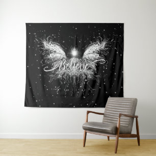 Tenture Croire Fairy Starlight Imaginaire noir