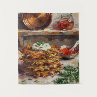 Tenture Croquettes de Pommes de Terre Cuisine Nature Morte