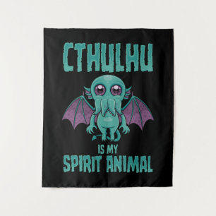 Tenture Cthulhu est mon animal spirituel