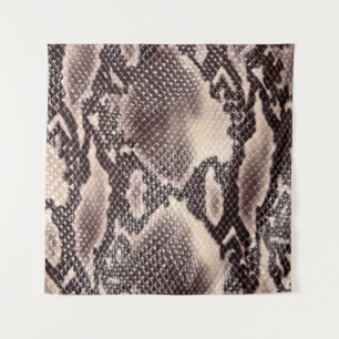 Tenture Cuir serpent : texture brune transparente