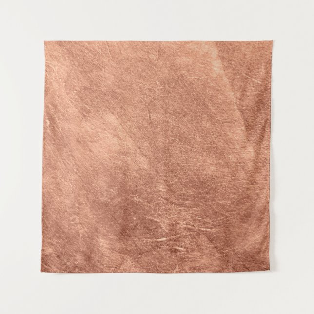 Tenture Cuivre brossé, texture métallique. (Devant)