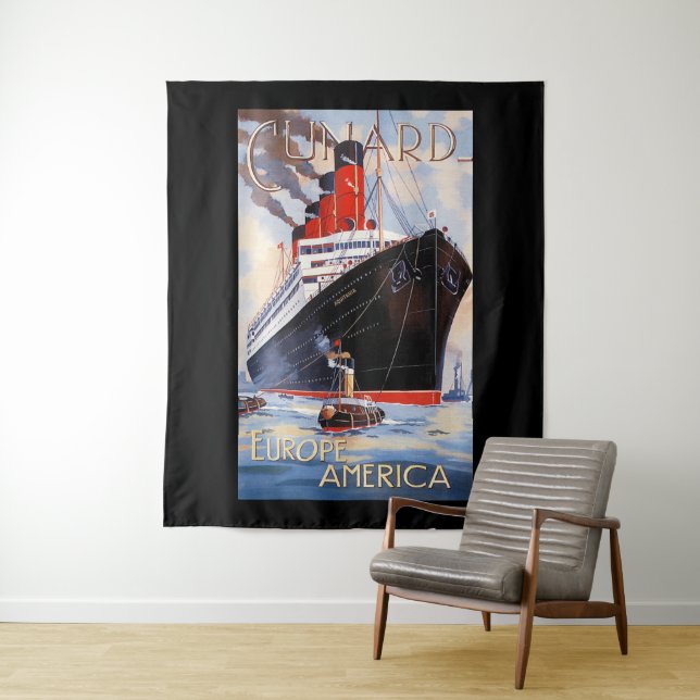 TENTURE CUNARD OCEAN LINER AQUITANIA (En situation)