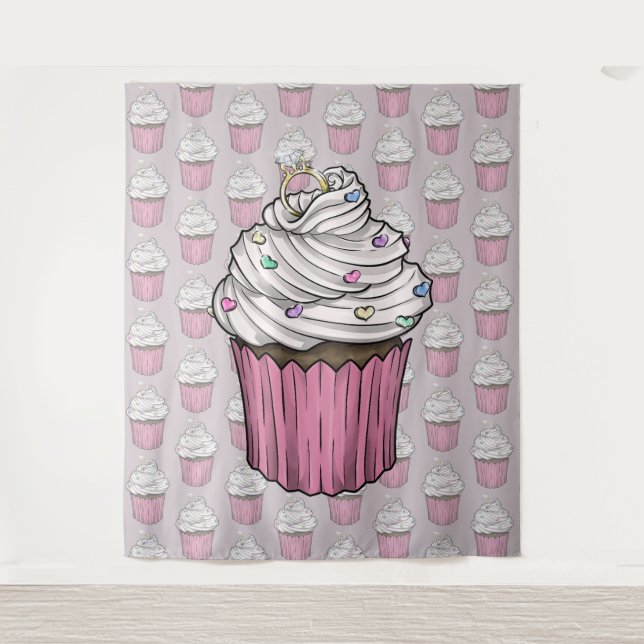 Tenture Cupcake de Proposition Sucrée (Devant)