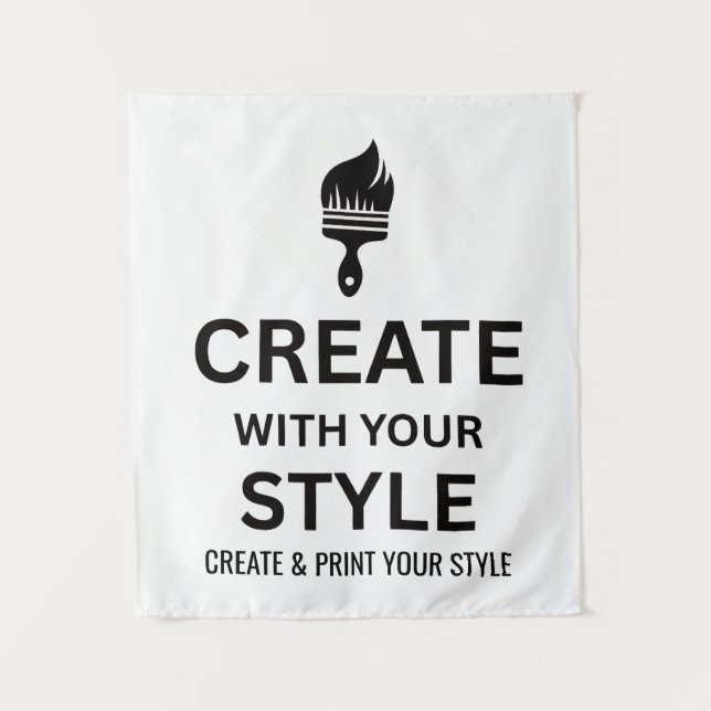 Tenture Custom 34x40" Personalized Company Tapestry (Devant)