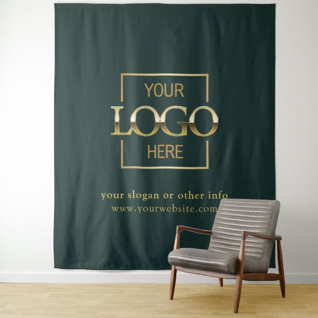 Tenture Custom Business Logo Corporate Event Backdrop (En situation)