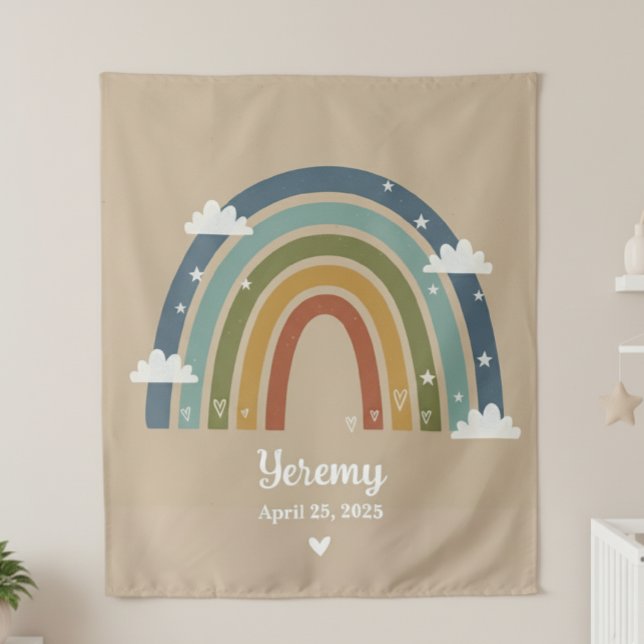 Tenture Customized Rainbow Rug with Name – Room Decor (Créateur téléchargé)