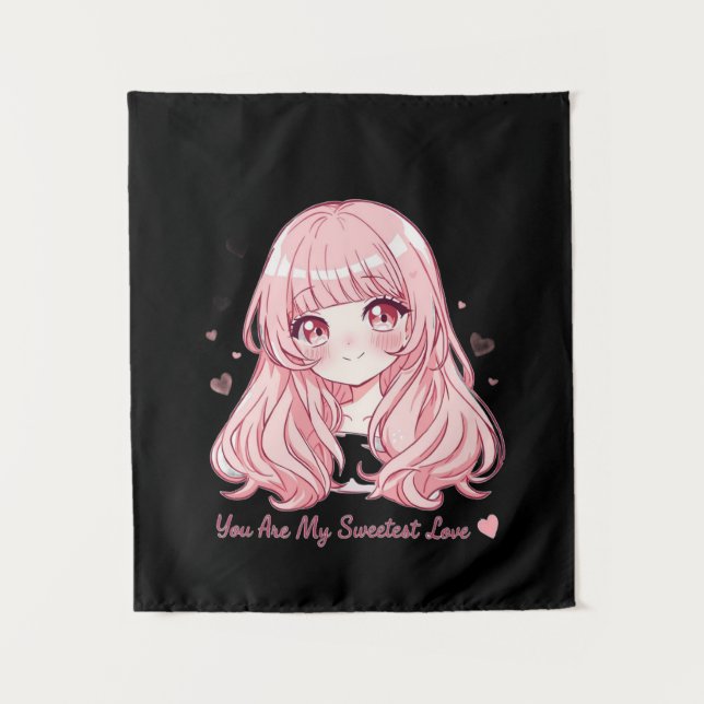 Tenture Cute Anime Valentine Sweatshirt (Devant)