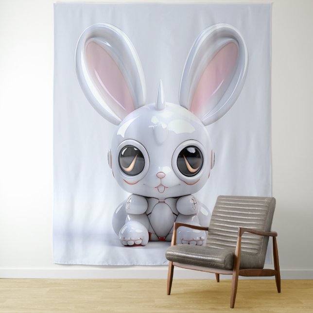 Tenture Cute Bunny Ears Tapestry (En situation)