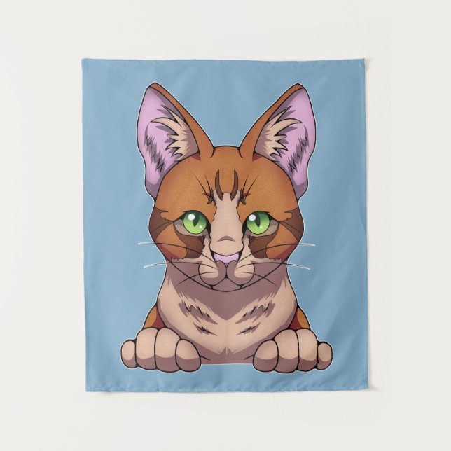 Tenture Cute chat (Devant)