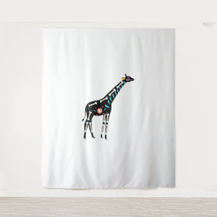 Tenture Cute Crâne à sucre Giraffe mexicaine Halloween Jou