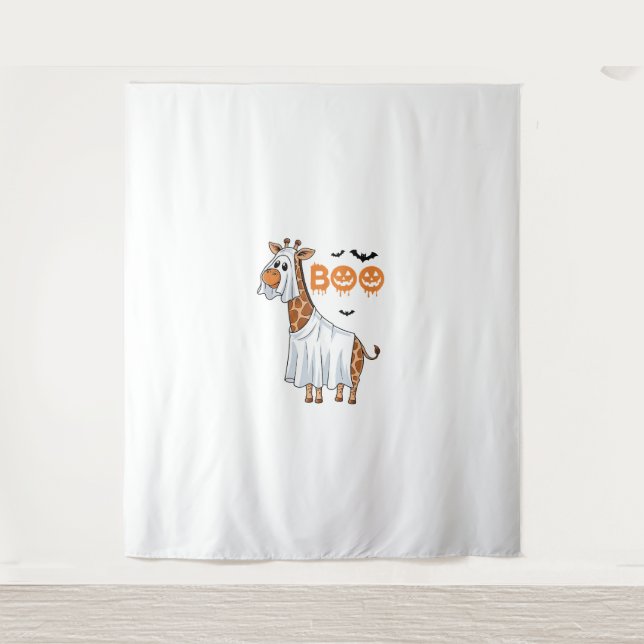 Tenture Cute Giraffe Boo Costume d'Halloween Zoo Lover _7 (Devant)