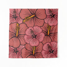Cute hibiscus motif