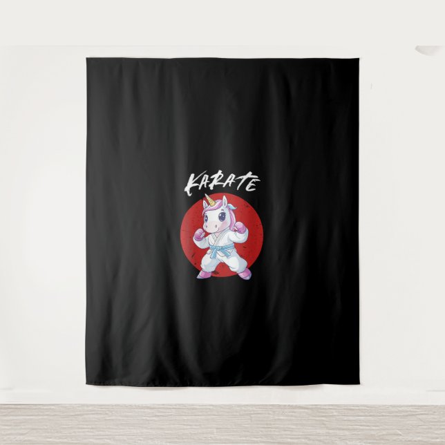 Tenture Cute Karate Unicorn Débardeur (Devant)