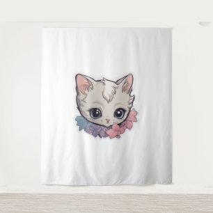 Tenture Cute Kawaii Kitten 1