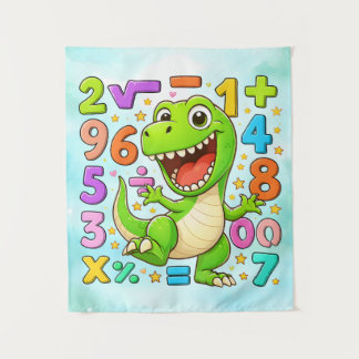 Tenture Cute Maths Dinosaur Numbers Poster for Kids