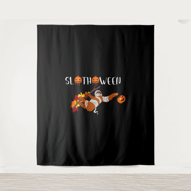 Tenture Cute sloth Slothoween Halloween costume (Devant)