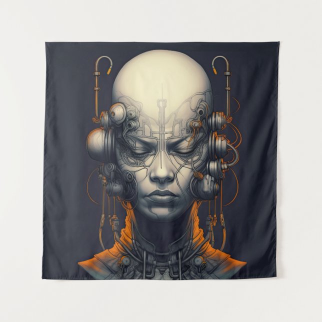 Tenture Cyborg fille Dreamer Ado (Devant)