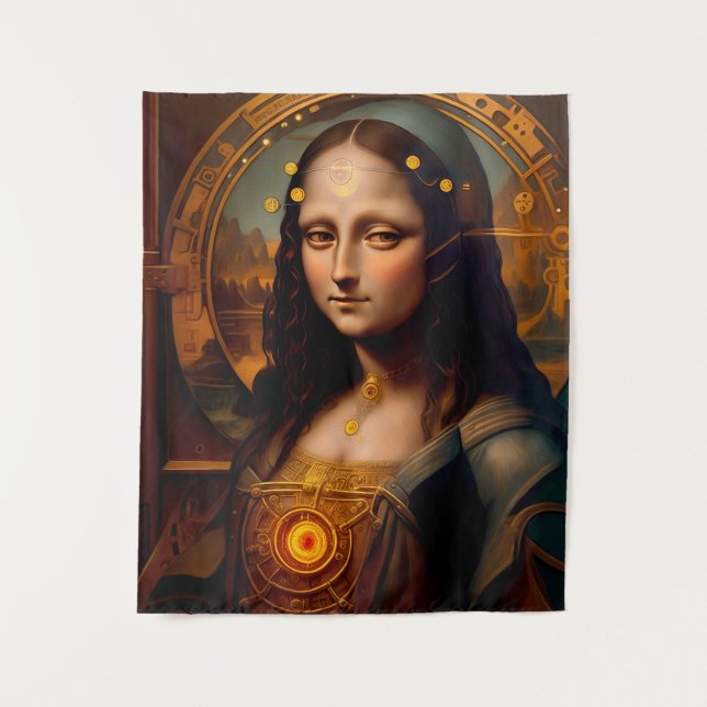 Tenture Cyborg MONA LISA Torride (Devant)
