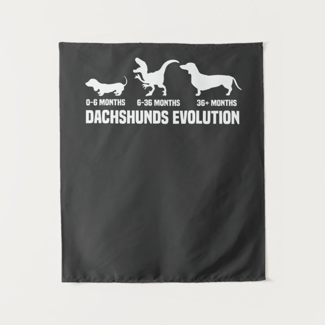 Tenture Dachshund Evolutions (Devant)