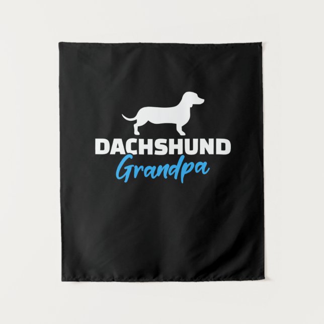 Tenture Dachshund Grand-père (Devant)