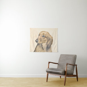 Tenture Dachshund (Longue) Peinture Chien Art original