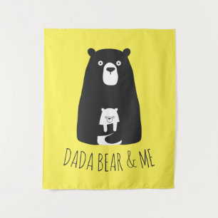 Tenture DADA BEAR & ME Papa Enfants Fils Fils Dada Ours