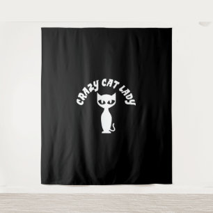 Tenture Dame du Crazy Cat