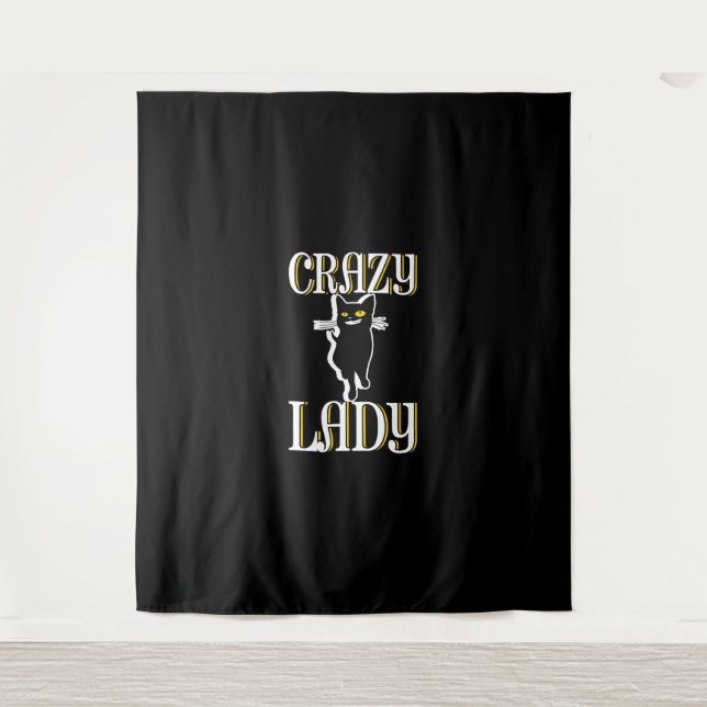 Tenture Dame du Crazy Cat (Devant)