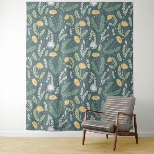Tenture Dandelion Floral Weed Motif