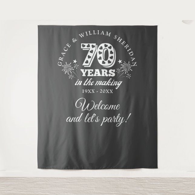 Tenture Dans le cadre du 70e anniversaire de la fondation (Devant)