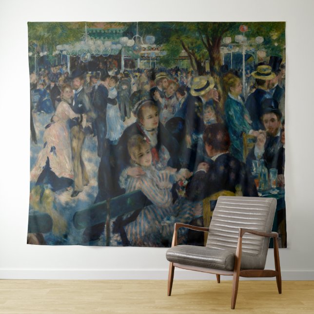 Tenture Danse au Moulin de la Galette - Auguste Renoir (En situation (horizontale))