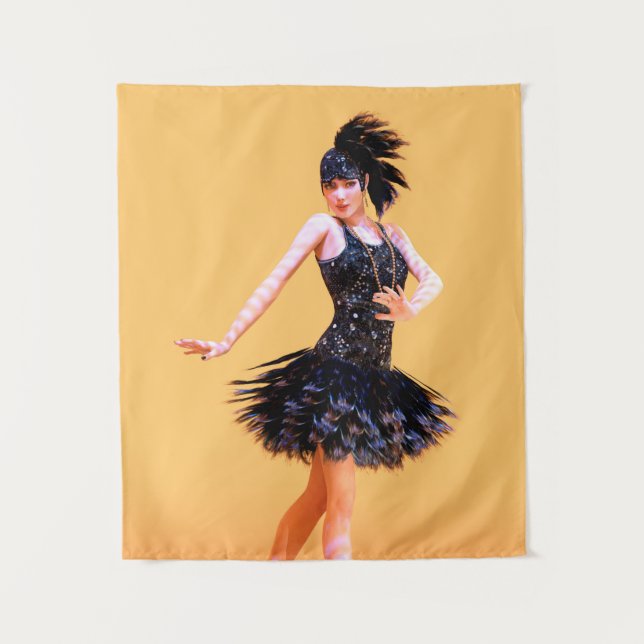 Tenture Danse Flapper Vintage (Devant)
