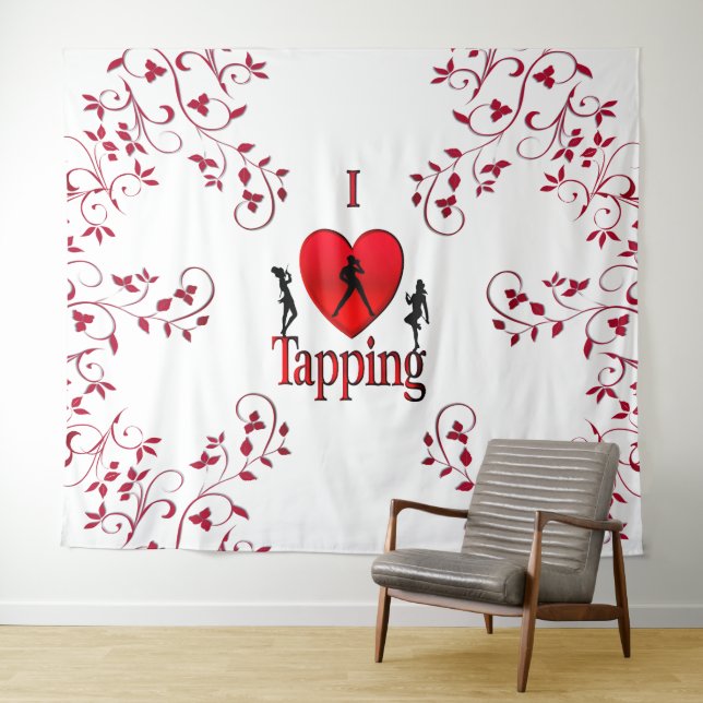 Tenture Danse I Heart Tap (En situation (horizontale))