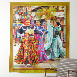 Tenture Danseurs du Festival mexicain de Ceviche 2549
