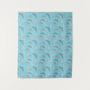 Tenture Dauphins tribaux Hawaïens clairs