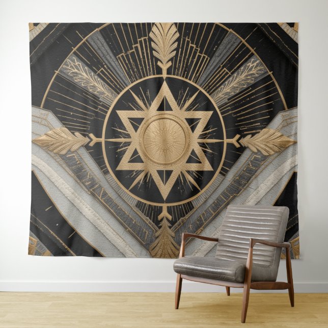 Tenture David Star (En situation (horizontale))