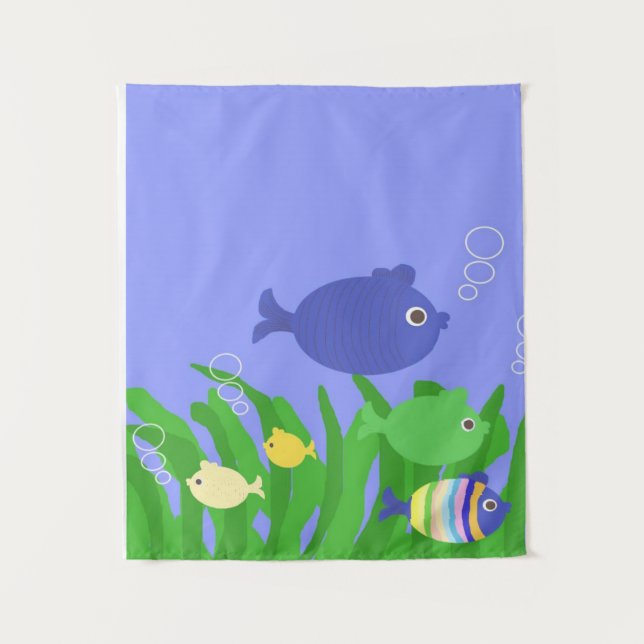 Tenture de beaux poissons peindre l'art (Devant)