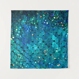 Tenture De belles paillettes colorées scintillant sous les