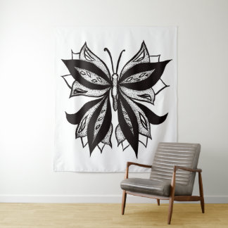 Tenture De dessin étrange d'encre d'abrégé sur tatouage de