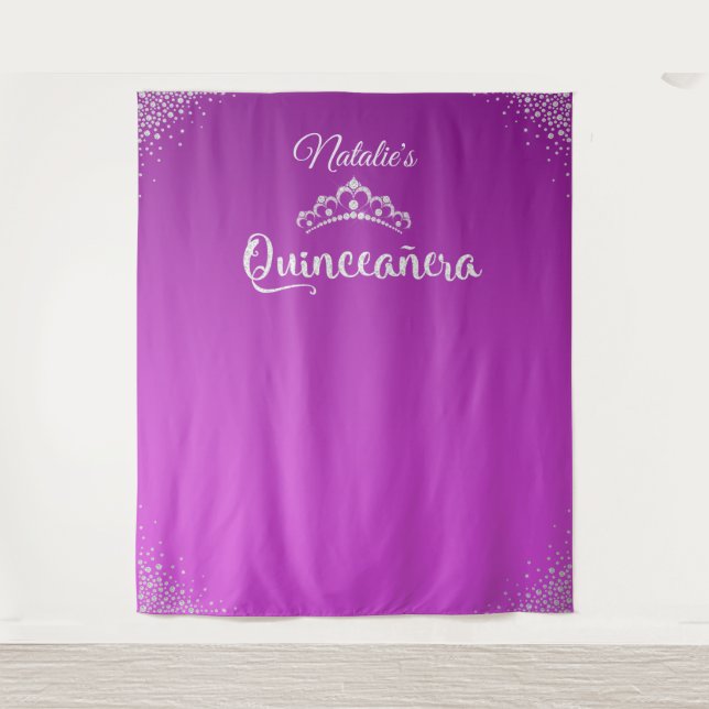 Tenture Décor de fond de couronnement de princesse Diamond (Devant)