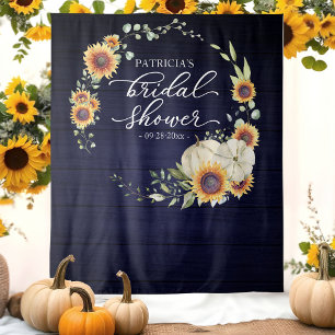 Tenture Décor de fond de mariage avec tournesols et verdur